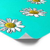 Daisies getekend poster (Hoek)