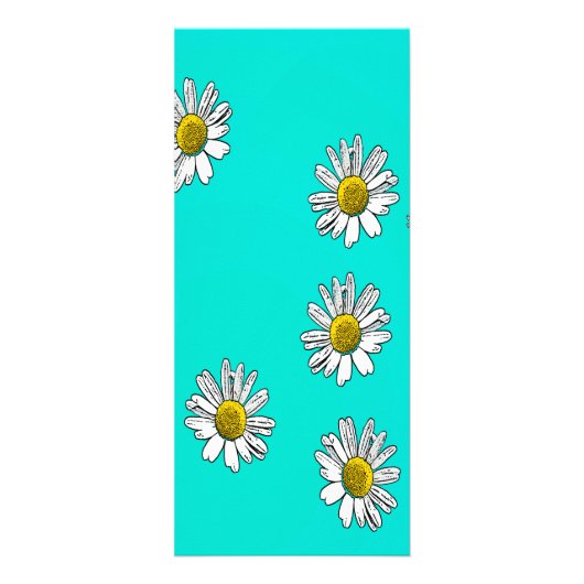 Daisies getekend reclamekaart (Voorkant)