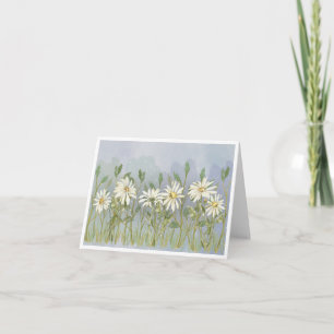 Daisies gevouwen Note Kaart