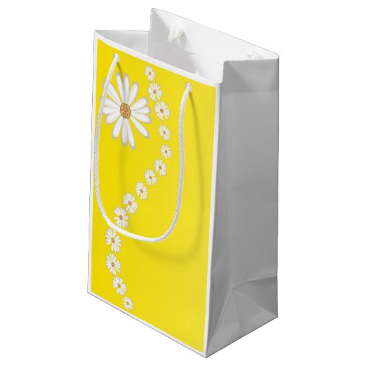 Daisies Gift Bag Klein Cadeauzakje (Achterkant Gekanteld)