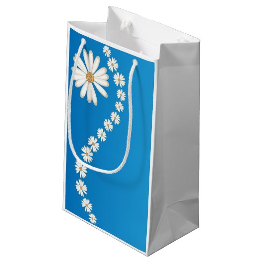Daisies Gift Bag Klein Cadeauzakje (Achterkant Gekanteld)