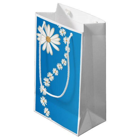 Daisies Gift Bag Klein Cadeauzakje (Voorkant Gekanteld)