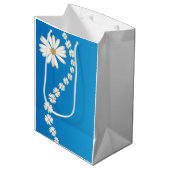 Daisies Gift Bag Medium Cadeauzakje (Voorkant Gekanteld)