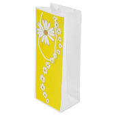 Daisies Gift Bag Wijn Cadeautas (Voorkant Gekanteld)