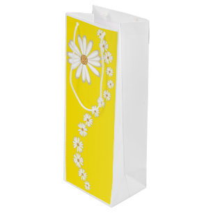 Daisies Gift Bag Wijn Cadeautas
