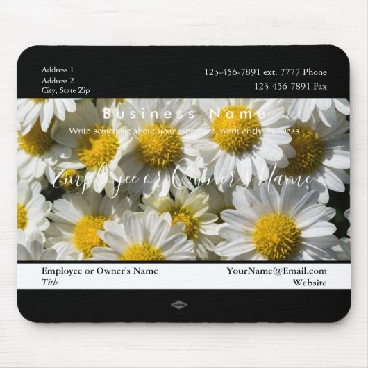 Daisies Gift Promo Mousepad HAMbyWG Muismat (Voorkant)