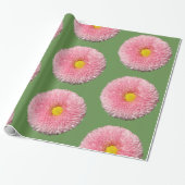 Daisies Glossy Wrapping Paper, 30 in x 6 ft Cadeaupapier (Uitgerold)