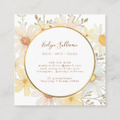 Daisies gouden cirkel visitekaartje (Achterkant)