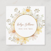 Daisies gouden cirkel visitekaartje (Voorkant)