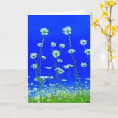 Daisies greeting card for any gebruikte kaart (Gele Bloem)