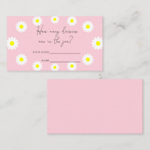 Daisies - Hoeveel dagen zijn er in de pot? Informatiekaartje