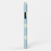 Daisies Illustratief Patroon op Bord Blauw Case-Mate iPhone Case (Achterkant/rechts)