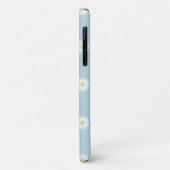Daisies Illustratief Patroon op Bord Blauw Case-Mate iPhone Case (Achterkant/links)