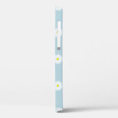 Daisies Illustratief Patroon op Bord Blauw Case-Mate iPhone Case (Achterkant / Links)