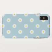 Daisies Illustratief Patroon op Bord Blauw Case-Mate iPhone Case (Achterkant (horizontaal))