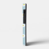 Daisies Illustratief Patroon op Bord Blauw Case-Mate iPhone Case (Achterkant / Links)