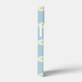 Daisies Illustratief Patroon op Bord Blauw Case-Mate iPhone Case (Achterkant / Rechts)
