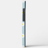 Daisies Illustratief Patroon op Bord Blauw Case-Mate iPhone Case (Achterkant / Links)