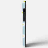 Daisies Illustratief Patroon op Bord Blauw Case-Mate iPhone Case (Achterkant / Links)