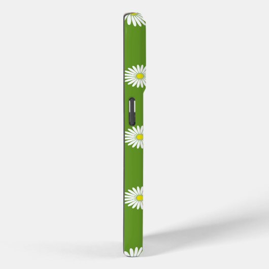 Daisies Illustratief Patroon op Groen Case-Mate iPhone Case (Achterkant / Rechts)