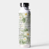 Daisies in baksteenontwerp waterfles (Links)