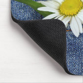 Daisies in Blue Jean Pocket Muismat (Hoek)