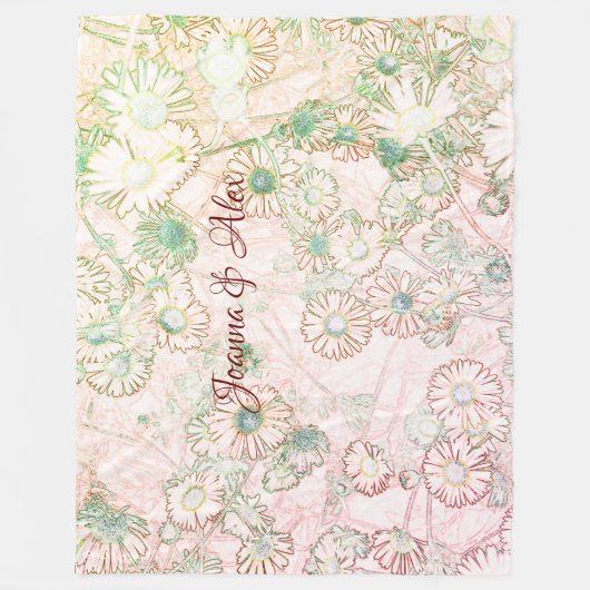 Daisies in de rode en groene deken (Voorkant)