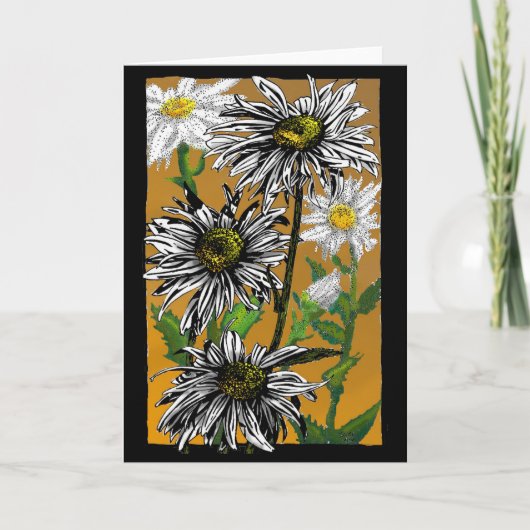 Daisies in de woestijn bedankkaart (Voorkant)