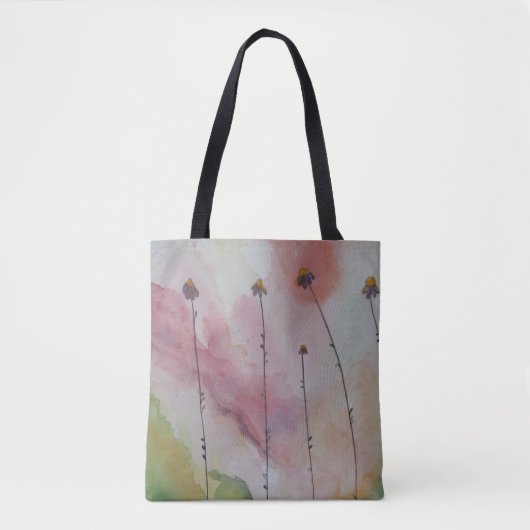 Daisies in een Magic Sky Tote Bag (Voorkant)