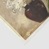 Daisies in een vaas, Paul Fisher Decoupage Tissuepapier (Detail)
