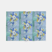 Daisies in een Vase Fleece Deken (Voorkant (Horizontaal))