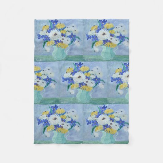 Daisies in een Vase Fleece Deken (Voorkant)