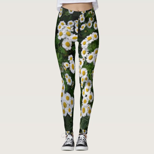 Daisies in een weide leggings (Voorkant)