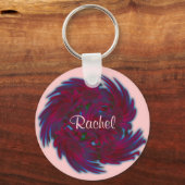 Daisies in een Whirlwind Sleutelhanger (Voorkant)