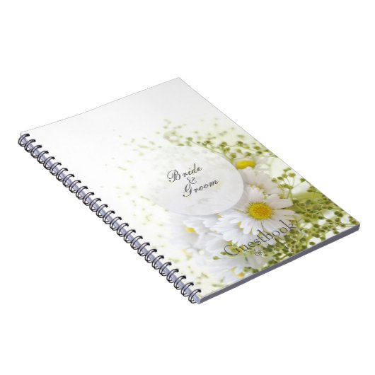 Daisies in Love- bewerkbaar gastenboek voor bruilo Notitieboek (Rechterzijde)