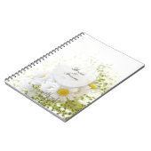 Daisies in Love- bewerkbaar gastenboek voor bruilo Notitieboek (Linkerzijde)