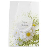 Daisies in Love-Editable Wedding Bouquet Medium Cadeauzakje (Achterkant)