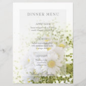 Daisies in Love-Editable Wedding Bouquet menu (Voorkant)