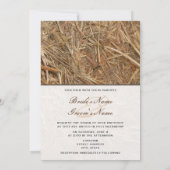 Daisies in Mason Jar Hay - Land / Barn Wedding Kaart (Achterkant)