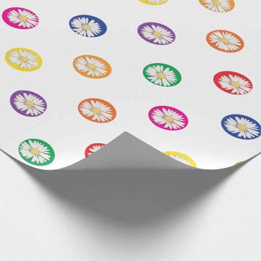 Daisies in poka Dots Cadeaupapier (Hoek)