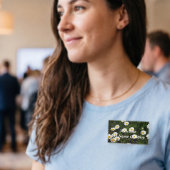 Daisies in veldnaamtag naambadge