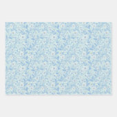 Daisies in white and blue on sea glass inpakpapier vel (Voorkant 2)