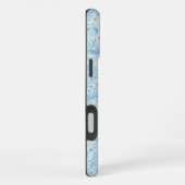 Daisies in white and blue on sea glass iPhone hoesje (Rechterkant)