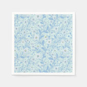 Daisies in white and blue on sea glass servet (Voorkant)