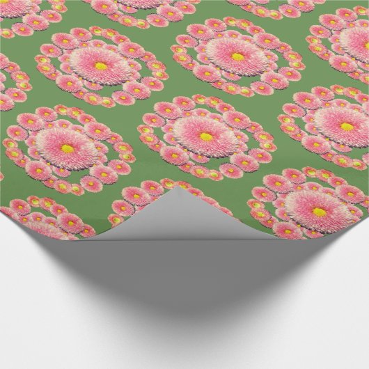 Daisies Inpakpapier, 30 in x 6 ft Cadeaupapier (Hoek)