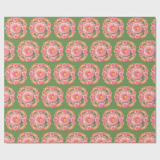 Daisies Inpakpapier, 30 in x 6 ft Cadeaupapier (Vlak)