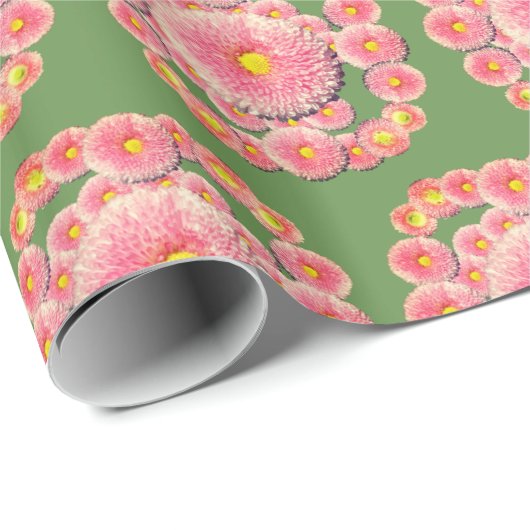 Daisies Inpakpapier, 30 in x 6 ft Cadeaupapier (Rol Hoek)