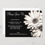 Daisies Invitations Kaart (Voorkant / Achterkant)