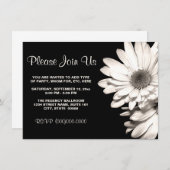 Daisies Invitations Kaart (Voorkant / Achterkant)