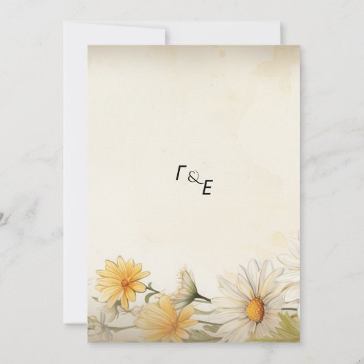 Daisies Kaart (Achterkant)